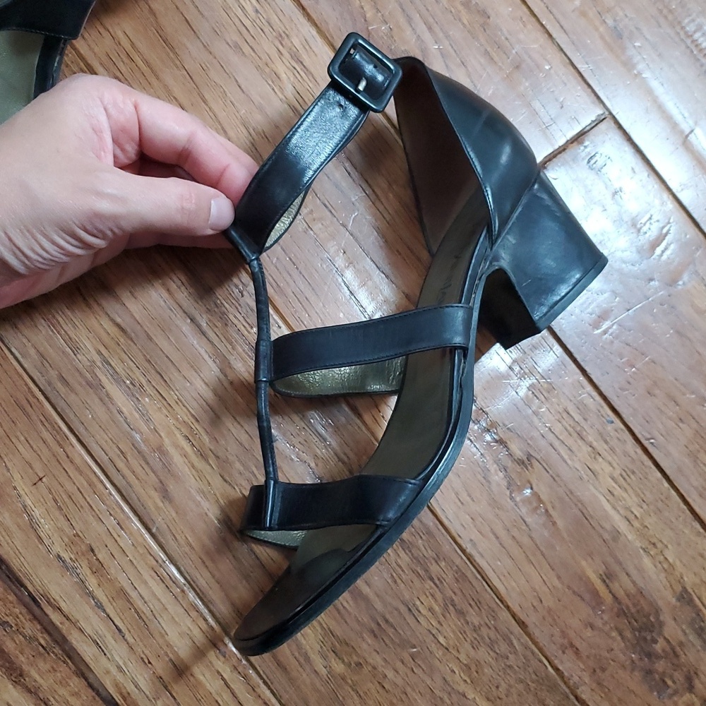 Yves Saint Laurent Y2K Black Strappy Heels - Picture 5 of 14
